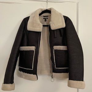 Black warm winter coat